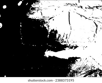 Rustic grunge vector texture with grain and stains. Abstract noise background. Weathered surface. Dirty and damaged. Detailed rough backdrop. Vector graphic illustration with transparent white. EPS10.
