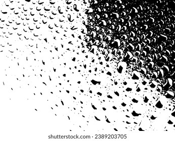 Rustic grunge vector texture with grain and stains. Abstract noise background. Weathered surface. Dirty and damaged. Detailed rough backdrop. Vector graphic illustration with transparent white. EPS10.