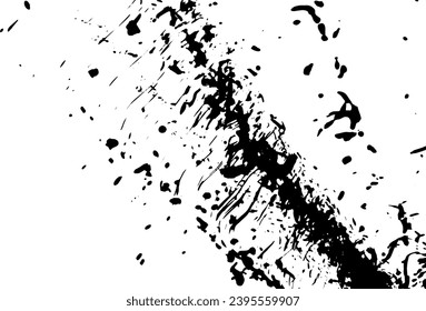 Rustic grunge vector texture with grain and stains. Abstract noise background. Weathered surface. Dirty and damaged. Detailed rough backdrop. Vector graphic illustration with transparent white. EPS10.