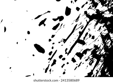 Rustic grunge vector texture with grain and stains. Abstract noise background. Weathered surface. Dirty and damaged. Detailed rough backdrop. Vector graphic illustration with transparent white. EPS10.