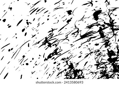 Rustic grunge vector texture with grain and stains. Abstract noise background. Weathered surface. Dirty and damaged. Detailed rough backdrop. Vector graphic illustration with transparent white. EPS10.