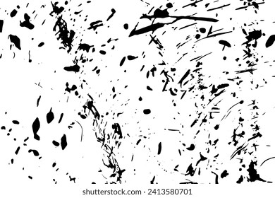 Rustic grunge vector texture with grain and stains. Abstract noise background. Weathered surface. Dirty and damaged. Detailed rough backdrop. Vector graphic illustration with transparent white. EPS10.