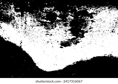 Rustic grunge vector texture with grain and stains. Abstract noise background. Weathered surface. Dirty and damaged. Detailed rough backdrop. Vector graphic illustration with transparent white. EPS10.