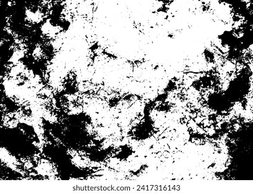 Textura vectorial de grano rústico con grano y manchas. Fondo de ruido abstracto. Superficie meteorológica. Sucio y dañado. Fondo rudo detallado. Ilustración gráfica vectorial con blanco transparente. EPS10.