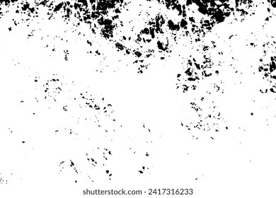 Texture vectorielle grunge rustique avec grain et taches. Arrière-plan abstrait bruit. Surface étanche. Sale et endommagée. Arrière-plan détaillé et rugueux. Illustration vectorielle graphique avec blanc transparent. EPS10.