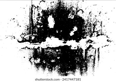 Rustic grunge vector texture with grain and stains. Abstract noise background. Weathered surface. Dirty and damaged. Detailed rough backdrop. Vector graphic illustration with transparent white. EPS10.