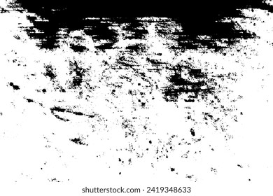 Rustic grunge vector texture with grain and stains. Abstract noise background. Weathered surface. Dirty and damaged. Detailed rough backdrop. Vector graphic illustration with transparent white. EPS10.