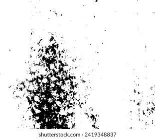 Rustic grunge vector texture with grain and stains. Abstract noise background. Weathered surface. Dirty and damaged. Detailed rough backdrop. Vector graphic illustration with transparent white. EPS10.