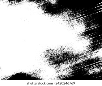 Rustic grunge vector texture with grain and stains. Abstract noise background. Weathered surface. Dirty and damaged. Detailed rough backdrop. Vector graphic illustration with transparent white. EPS10.