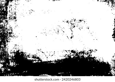 Rustic grunge vector texture with grain and stains. Abstract noise background. Weathered surface. Dirty and damaged. Detailed rough backdrop. Vector graphic illustration with transparent white. EPS10.