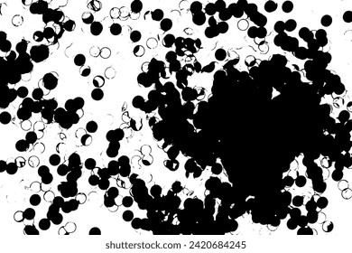 Rustic grunge vector texture with grain and stains. Abstract noise background. Weathered surface. Dirty and damaged. Detailed rough backdrop. Vector graphic illustration with transparent white. EPS10.