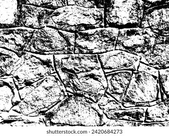 Texture vectorielle grunge rustique avec grain et taches. Arrière-plan abstrait bruit. Surface étanche. Sale et endommagée. Arrière-plan détaillé et rugueux. Illustration vectorielle graphique avec blanc transparent. EPS10.