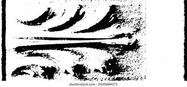 Rustic grunge vector texture with grain and stains. Abstract noise background. Weathered surface. Dirty and damaged. Detailed rough backdrop. Vector graphic illustration with transparent white. EPS10.