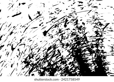 Rustic grunge vector texture with grain and stains. Abstract noise background. Weathered surface. Dirty and damaged. Detailed rough backdrop. Vector graphic illustration with transparent white. EPS10.