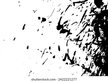 Rustic grunge vector texture with grain and stains. Abstract noise background. Weathered surface. Dirty and damaged. Detailed rough backdrop. Vector graphic illustration with transparent white. EPS10.