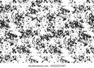 Rustic grunge vector texture with grain and stains. Abstract noise background. Weathered surface. Dirty and damaged. Detailed rough backdrop. Vector graphic illustration with transparent white. EPS10.