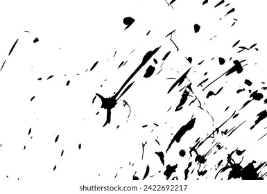 Rustic grunge vector texture with grain and stains. Abstract noise background. Weathered surface. Dirty and damaged. Detailed rough backdrop. Vector graphic illustration with transparent white. EPS10.