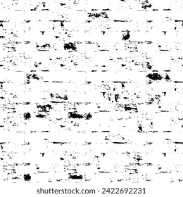 Rustic grunge vector texture with grain and stains. Abstract noise background. Weathered surface. Dirty and damaged. Detailed rough backdrop. Vector graphic illustration with transparent white. EPS10.