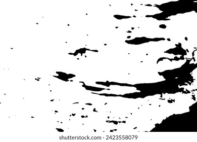 Rustic grunge vector texture with grain and stains. Abstract noise background. Weathered surface. Dirty and damaged. Detailed rough backdrop. Vector graphic illustration with transparent white. EPS10.