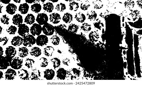 Rustic grunge vector texture with grain and stains. Abstract noise background. Weathered surface. Dirty and damaged. Detailed rough backdrop. Vector graphic illustration with transparent white. EPS10.