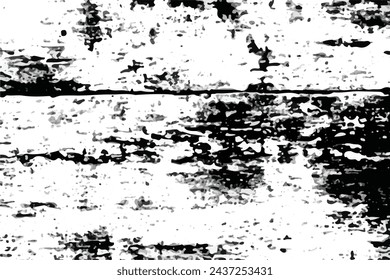 Rustic grunge vector texture with grain and stains. Abstract noise background. Weathered surface. Dirty and damaged. Black and white Grunge Texture. Abstract grunge background.