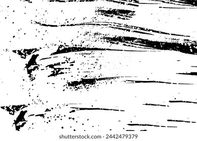 Rustikale Grunge Vektor Textur mit Korn und Flecken. Abstrakter Geräuschhintergrund. Verwitterte Oberfläche. Schmutzig und beschädigt. Detaillierter grober Hintergrund. Vektorgrafik-Illustration mit transparentem Weiß. EPS10.