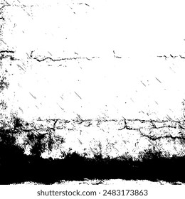 Rustic grunge vector texture with grain and stains. Abstract noise background. Weathered surface. Dirty and damaged. Detailed rough backdrop. Vector graphic illustration with transparent white. EPS10.