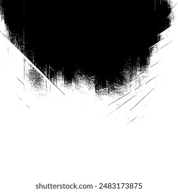 Rustic grunge vector texture with grain and stains. Abstract noise background. Weathered surface. Dirty and damaged. Detailed rough backdrop. Vector graphic illustration with transparent white. EPS10.