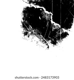 Rustic grunge vector texture with grain and stains. Abstract noise background. Weathered surface. Dirty and damaged. Detailed rough backdrop. Vector graphic illustration with transparent white. EPS10.