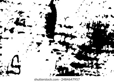 Rustic grunge vector texture with grain and stains. Abstract noise background. Weathered surface. Dirty and damaged. Detailed rough backdrop. Vector graphic illustration with transparent white. EPS10.