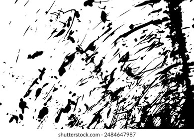 Rustic grunge vector texture with grain and stains. Abstract noise background. Weathered surface. Dirty and damaged. Detailed rough backdrop. Vector graphic illustration with transparent white. EPS10.