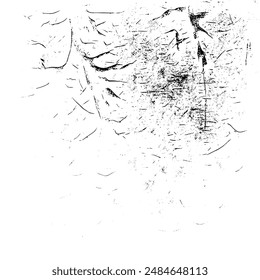 Rustic grunge vector texture with grain and stains. Abstract noise background. Weathered surface. Dirty and damaged. Detailed rough backdrop. Vector graphic illustration with transparent white. EPS10.