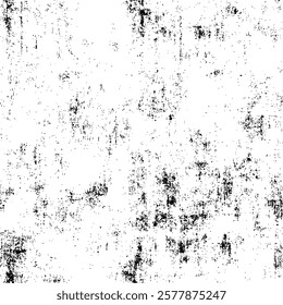 Rustic grunge vector texture with grain and stains. Abstract noise background. Weathered surface. Dirty and damaged. Detailed rough backdrop. Vector graphic illustration with transparent white. EPS10.