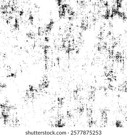 Rustic grunge vector texture with grain and stains. Abstract noise background. Weathered surface. Dirty and damaged. Detailed rough backdrop. Vector graphic illustration with transparent white. EPS10.