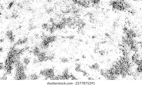 Rustic grunge vector texture with grain and stains. Abstract noise background. Weathered surface. Dirty and damaged. Detailed rough backdrop. Vector graphic illustration with transparent white. EPS10.