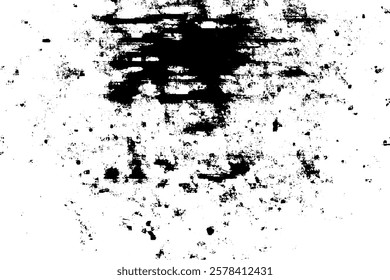 Rustic grunge vector texture with grain and stains. Abstract noise background. Weathered surface. Dirty and damaged. Detailed rough backdrop. Vector graphic illustration with transparent white. EPS10.