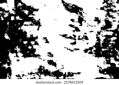 Rustic grunge vector texture with grain and stains. Abstract noise background. Weathered surface. Dirty and damaged. Detailed rough backdrop. Vector graphic illustration with transparent white. EPS10.