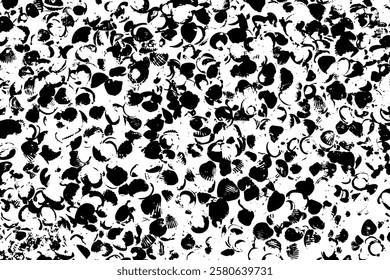 Rustic grunge vector texture with grain and stains. Abstract noise background. Weathered surface. Dirty and damaged. Detailed rough backdrop. Vector graphic illustration with transparent white. EPS10.