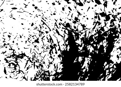 Rustic grunge vector texture with grain and stains. Abstract noise background. Weathered surface. Dirty and damaged. Detailed rough backdrop. Vector graphic illustration with transparent white. EPS10.