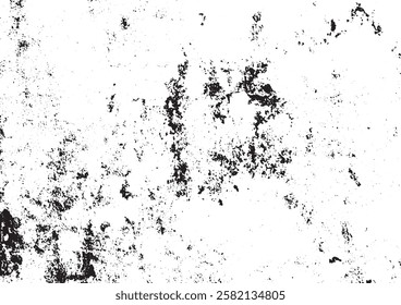 Rustic grunge vector texture with grain and stains. Abstract noise background. Weathered surface. Dirty and damaged. Detailed rough backdrop. Vector graphic illustration with transparent white. EPS10.