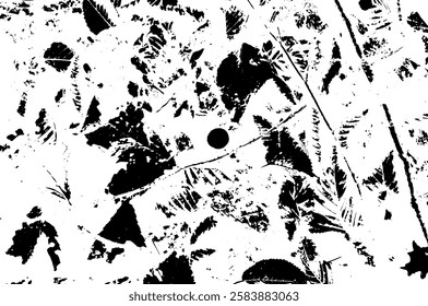 Rustic grunge vector texture with grain and stains. Abstract noise background. Weathered surface. Dirty and damaged. Detailed rough backdrop. Vector graphic illustration with transparent white. EPS10.