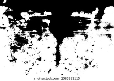 Rustic grunge vector texture with grain and stains. Abstract noise background. Weathered surface. Dirty and damaged. Detailed rough backdrop. Vector graphic illustration with transparent white. EPS10.