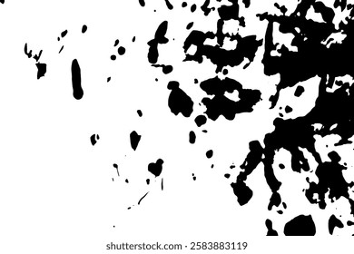 Rustic grunge vector texture with grain and stains. Abstract noise background. Weathered surface. Dirty and damaged. Detailed rough backdrop. Vector graphic illustration with transparent white. EPS10.