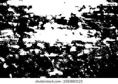 Rustic grunge vector texture with grain and stains. Abstract noise background. Weathered surface. Dirty and damaged. Detailed rough backdrop. Vector graphic illustration with transparent white. EPS10.