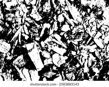 Rustic grunge vector texture with grain and stains. Abstract noise background. Weathered surface. Dirty and damaged. Detailed rough backdrop. Vector graphic illustration with transparent white. EPS10.