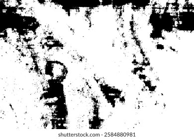 Rustic grunge vector texture with grain and stains. Abstract noise background. Weathered surface. Dirty and damaged. Detailed rough backdrop. Vector graphic illustration with transparent white. EPS10.