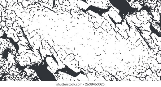 Rustic grunge vector texture with grain and stains. Abstract noise background. Weathered surface. Dirty and damaged. Detailed rough backdrop. Vector graphic illustration with transparent white. EPS10.