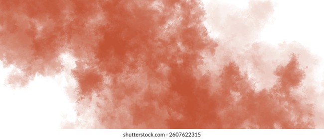 Rustic handmade artistic texture with an orange and white cloud-like watercolor effect

