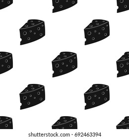 Rustic homemade cheese. Homemade homemade dairy product.Farm and gardening single icon in black style vector symbol stock illustration.