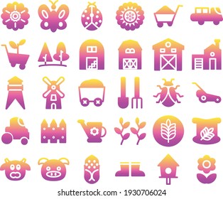 Rustic icon, 48 px gradient style